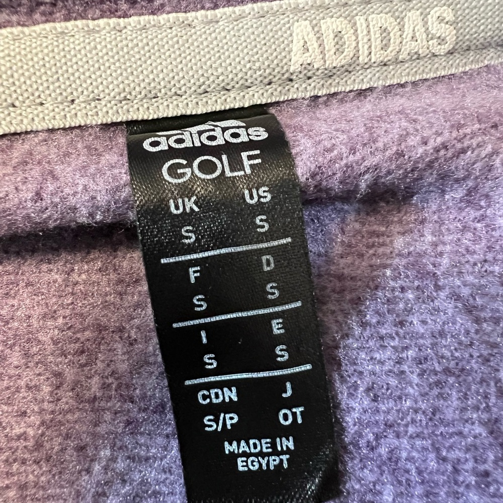 Adidas Purple Sweatshirt with High Collar and Full Zip - Picture 13 of 16